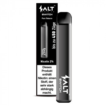 Salt Switch E-Zigarette 450 Züge 350mAh 20mg NicSalt Pure Tobacco