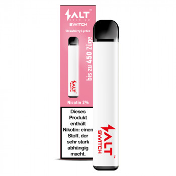 Salt Switch E-Zigarette 450 Züge 350mAh 20mg NicSalt Strawberry Lychee