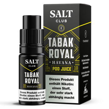 Salt Club – Flavorist Tabak Royal Havana NicSalt Liquid