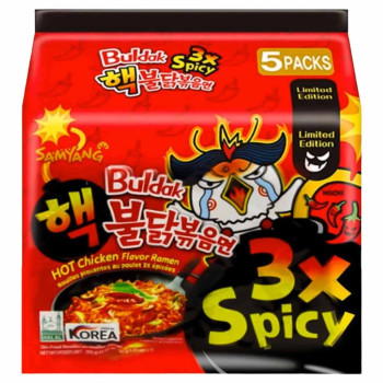 Samyang Buldak 3x Spicy Bag 5x140g