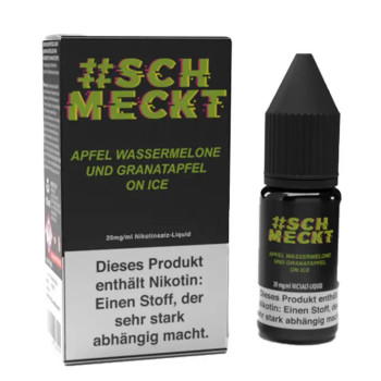 Apfel Wassermelone und Granatapfel on ICE NicSalt Liquid by #Schmeckt 10ml / 20mg