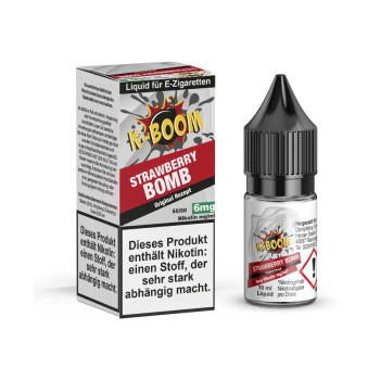 Strawberry Bomb 10ml Liquid by K-Boom 6mg / 10ml