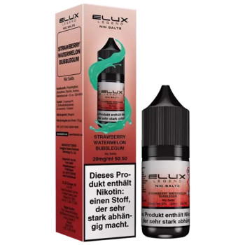 Strawberry Watermelon Bubblegum NicSalt Liquid by Elux 10ml / 10mg