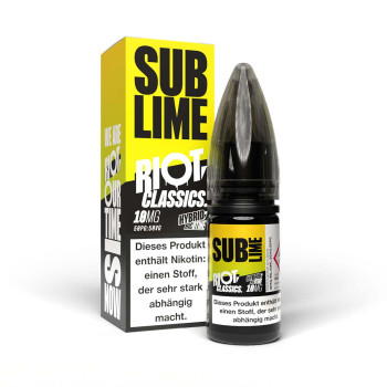 Sub Lime NicSalt Liquid by Riot Squad 10ml / 10mg