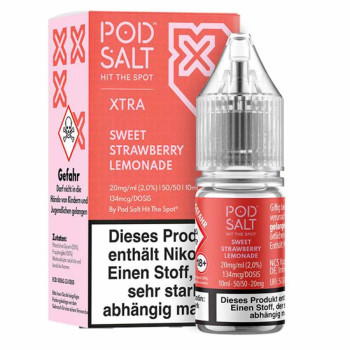 Sweet Strawberry Lemonade NicSalt Liquid by Pod Salt Xtra