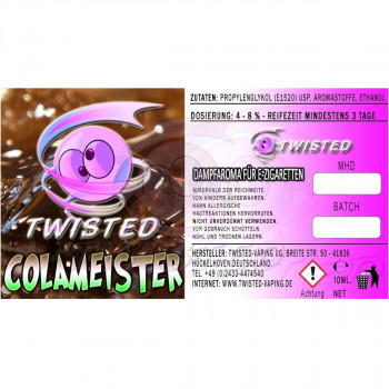 Colameister 10ml Aroma by Twisted Vaping