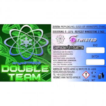 Twisted Vaping Cryostasis Aroma 10ml Double Team Twisted Vaping Cryostasis Aroma 10ml Double Team