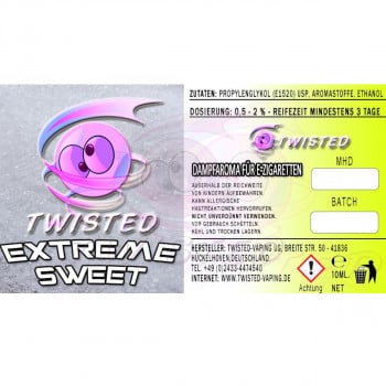 Extreme Sweet 10ml Aroma by Twisted Vaping
