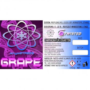 Twisted Vaping Cryostasis Aroma 10ml Grape