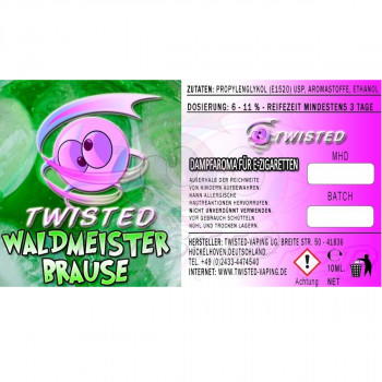 Waldmeisterbrause 10ml Aroma by Twisted Vaping