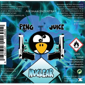 Nuclear 20ml Bottlefill Aroma Peng Juice Serie by Twisted Vaping