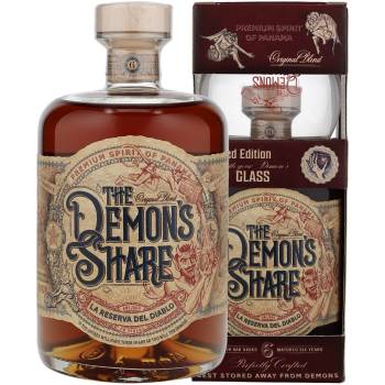 The Demon’s Share Rum 6 Jahre Geschenkset - Glas 40% Vol. 700ml
