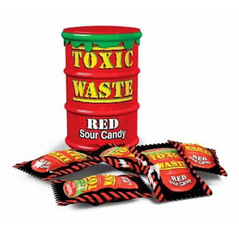 Toxic Waste Red Sour Candy 42g