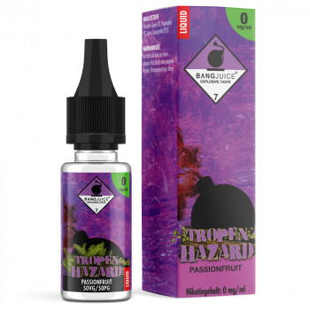 Tropenhazard Passionfruit 10ml Liquid by BangJuice 0 mg / 10ml