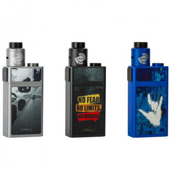 Uwell Blocks Squonk 15ml 90W Kit inkl. Nunchaku RDA Schwarz