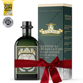 V-SINNE Gin Geschenkverpackung Schwarzwald Dry Gin 45%Vol. 500ml