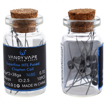 VandyVape Superfine MTL Clapton Wire (10pcs) Flasche