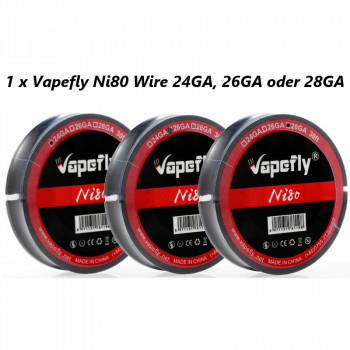 Ni80 Draht 10m Wickeldraht by Vapefly 28GA / 0,32mm - 12.50 Ohm/m