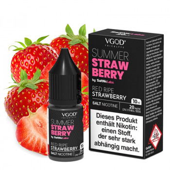 Summer Strawberry Saltnic 20mg 10ml NicSalt Liquid by VGOD