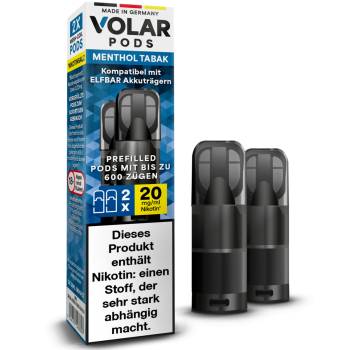 VOLAR – Menthol-Tabak – Prefilled Pod 2er Pack 2ml