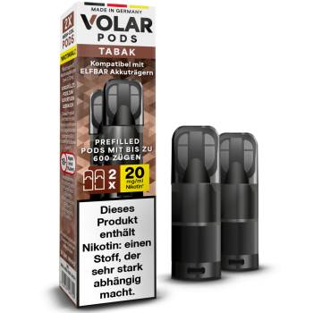 VOLAR – Tabak – Prefilled Pod 2er Pack 2ml
