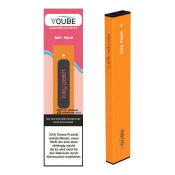 VQUBE E-Zigarette 18mg 350 Züge 300mAh Hybrid NicSalt Juicy Peach VQUBE E-Zigarette 18mg 350 Züge 300mAh Hybrid NicSalt Juicy Peach