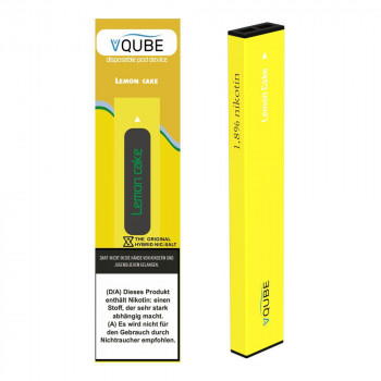VQUBE E-Zigarette 18mg 350 Züge 300mAh Hybrid NicSalt Lemon Cake VQUBE E-Zigarette 18mg 350 Züge 300mAh Hybrid NicSalt Lemon Cake