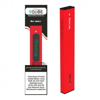 VQUBE E-Zigarette 18mg 350 Züge 300mAh Hybrid NicSalt Red Energy VQUBE E-Zigarette 18mg 350 Züge 300mAh Hybrid NicSalt Red Energy