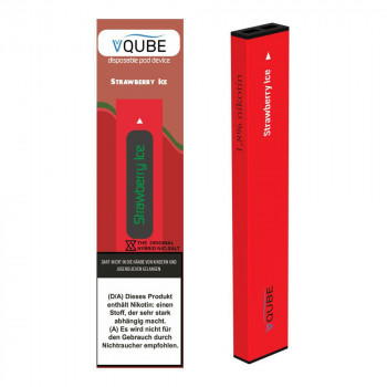 VQUBE E-Zigarette 18mg 350 Züge 300mAh Hybrid NicSalt Strawberry Ice VQUBE E-Zigarette 18mg 350 Züge 300mAh Hybrid NicSalt Strawberry Ice