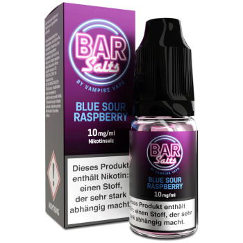 Bar Salts Blue Sour Raspberry NicSalt Liquid by Vampire Vape 10ml / 10mg