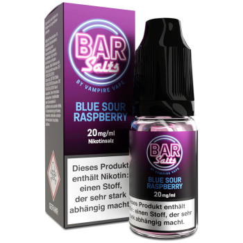 Bar Salts Blue Sour Raspberry NicSalt Liquid by Vampire Vape