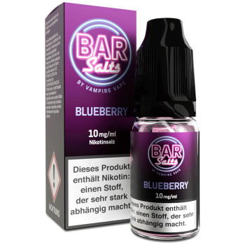 Bar Salts Blueberry NicSalt Liquid by Vampire Vape 10ml / 10mg