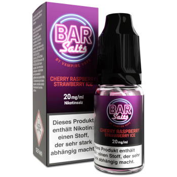 Bar Salts Cherry Raspberry Strawberry NicSalt Liquid by Vampire Vape