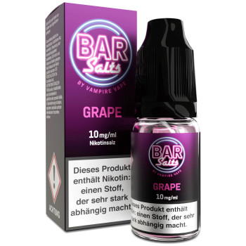 Bar Salts Grape NicSalt Liquid by Vampire Vape