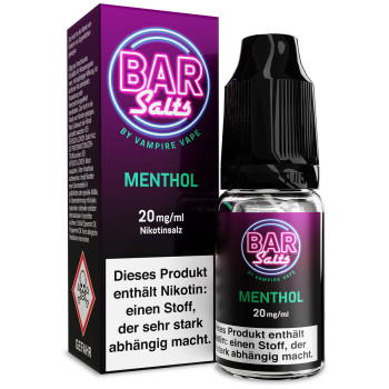 Vampire Vape Bar Salts Menthol NicSalt Liquid 10ml / 20mg