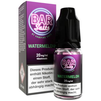 Bar Salts Watermelon NicSalt Liquid by Vampire Vape 10ml / 20mg