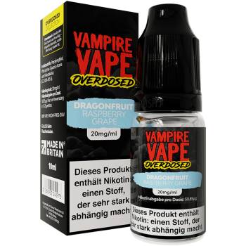 Vampire Vape Overdosed Dragonfruit Raspberry Grape NicSalt Liquid