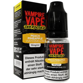 Vampire Vape Overdosed Pineapple Peach Watermelon NicSalt Liquid