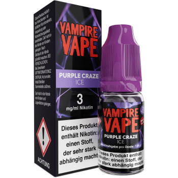 Vampire Vape Purple Craze Ice Liquid 10ml / 3mg