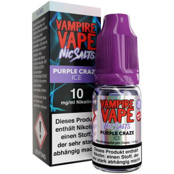 Vampire Vape Purple Craze Ice NicSalt Liquid