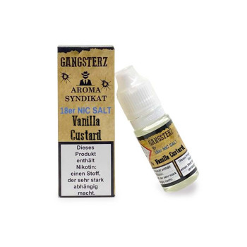 Vanilla Custard 10ml 18mg NicSalt Liquid by Gangsterz