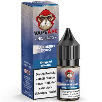 VapeApe Blueberry Coco NicSalt Liquid 10ml / 10mg