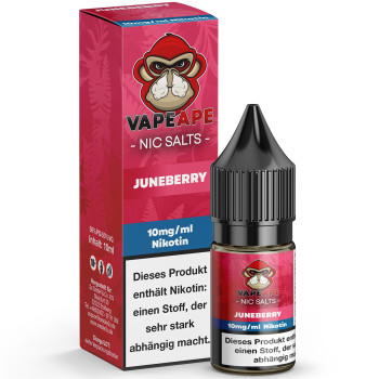 VapeApe Juneberry NicSalt Liquid 10ml / 10mg