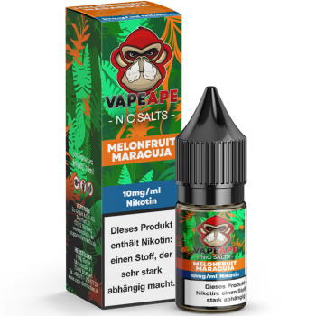 VapeApe Melonfruit Maracuja NicSalt Liquid 10ml / 10mg