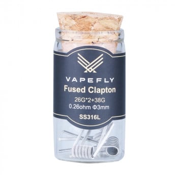 Vapefly SS316L Fused Clapton Coil (6pcs) Flasche