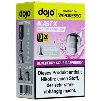 Vaporesso DOJO Blast X – Blueberry Sour Raspberry – Prefilled Pod Tank