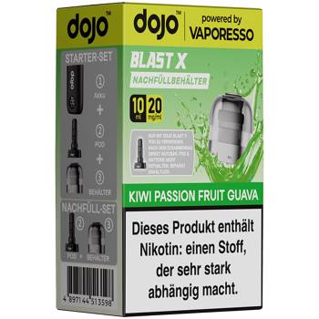 Vaporesso DOJO Blast X – Kiwi Passion Fruit Guava – Prefilled Pod Tank