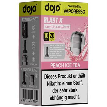 Vaporesso DOJO Blast X – Peach Ice Tea – Prefilled Pod Tank