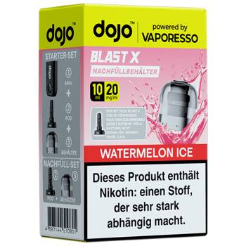 Vaporesso DOJO Blast X – Watermelon Ice – Prefilled Pod Tank Vaporesso DOJO Blast X – Watermelon Ice – Prefilled Pod Tank