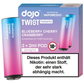 Vaporesso DOJO Twist – Blueberry Cherry Cranberry – Prefilled Pod 2er Pack